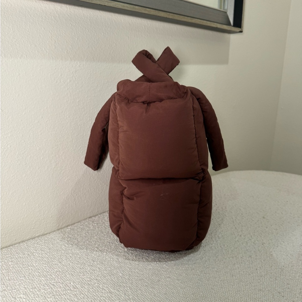 MyMumMadeIt Puffer Brown Tote Bag New - Picture 4 of 9